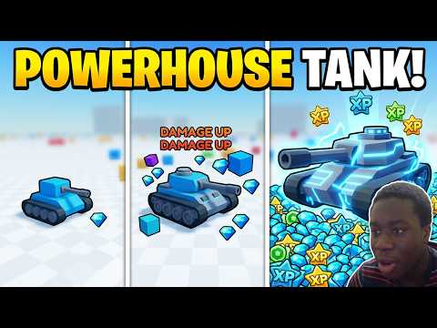 upgrading to POWERHOUSE TANK in Roblox Tank Game!