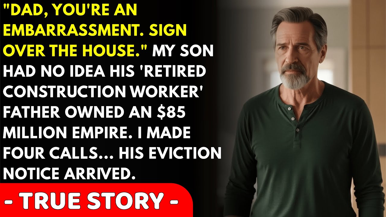 My Son Called Me An Embarrassment — I Bought His Firm's Buildings, Then Evicted Him From My Coach...