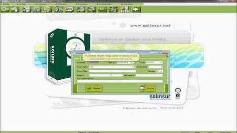 Tpvsof - Creación, consulta, modificación y borrado de asiento - Solinsur Informática.