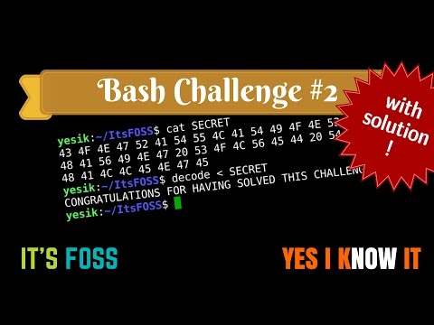The Bash Challenge #2 (with solution !)