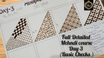 Best Mehndi Class Day 3 ll Basic checks  in Detail ll Gurbaani Mehandi Classes #Mehndi #youtube