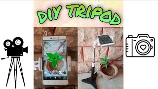 #DIY HOMEMADE TRIPOD/easy phone stand/low cost tripod/how to make stand for phone