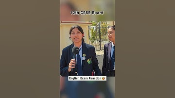 12th CBSE English Paper Reactions 😱 #sikarstudent #shorts