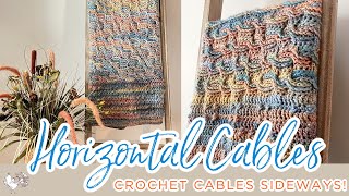 Unusual Crochet Horizontal Cables || Crochet a Fun Blanket with the Free Crochet Blanket Pattern by Marly Bird 27,095 views 9 months ago 21 minutes