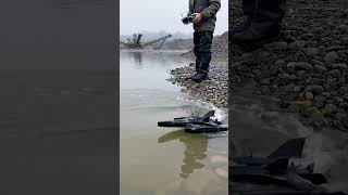 miniature RC Earthrace-style trimaran #rc #speedboat #asmr #gadgets #trimaran