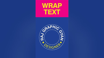 Wrap Text Around A Circle In Adobe illustrator #shorts #illustrator