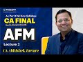 Demo Lecture 02 | CA Final AFM As Per ICAI New Syllabus | For May 2024 &amp; Onward| CA Abhishek Zaware