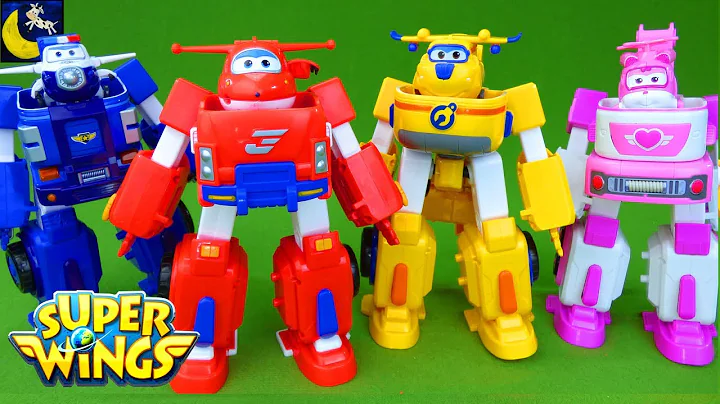 Super Wings Toys Transforming Jett Robo Rig Robot Suit Donnie Dozer Paul Police Car Dizzy Toys