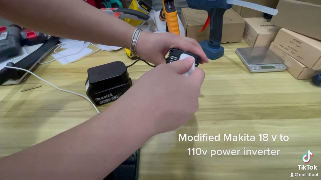 Made a battery generator with makita/Bosch 18v battery, DC18V to AC  110V/220V 