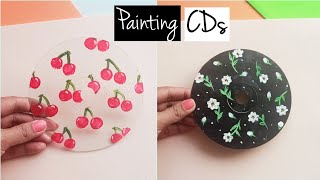 CD Painting | CD Painting Ideas | Painting CDs | Easy | How to paint on a old CD