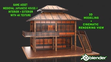 Medieval Fantasy House 1 Modeling in Blender - Blender Tutorial - 3d Game Asset House