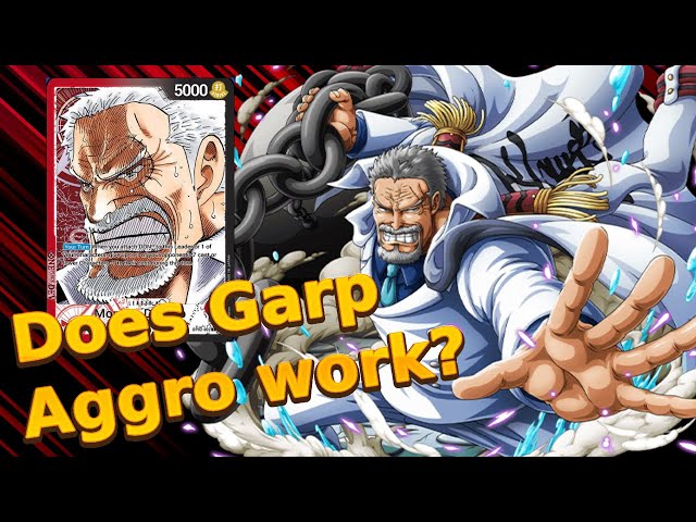 Purple/Black Zephyr VS Red/Black Garp! One Piece TCG Game Battles 