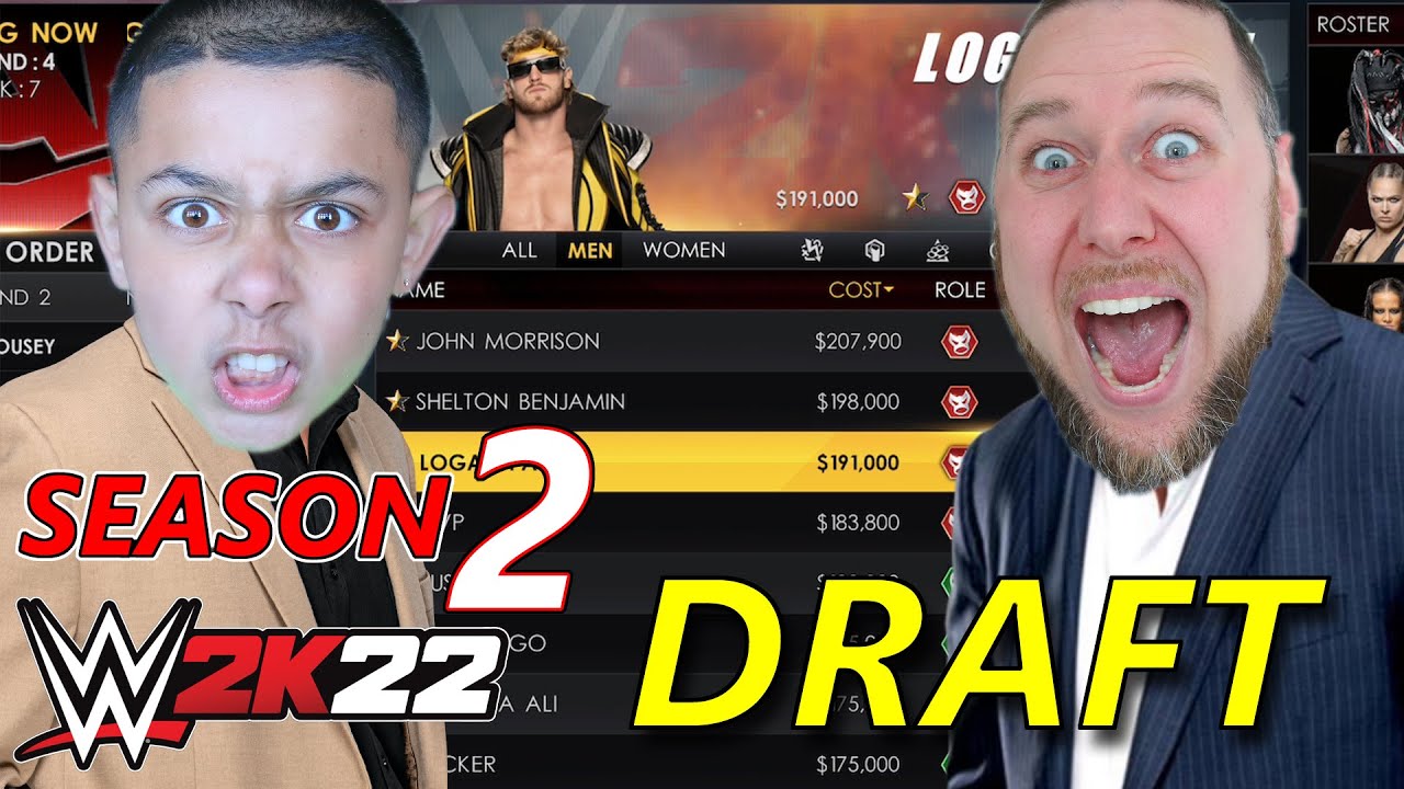 SEASON 2 of WWE 2K22 GM MODE DRAFT PICKS