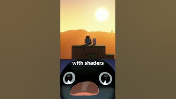 Minecraft shaders vs no shaders #minecraft #shorts #subscribe