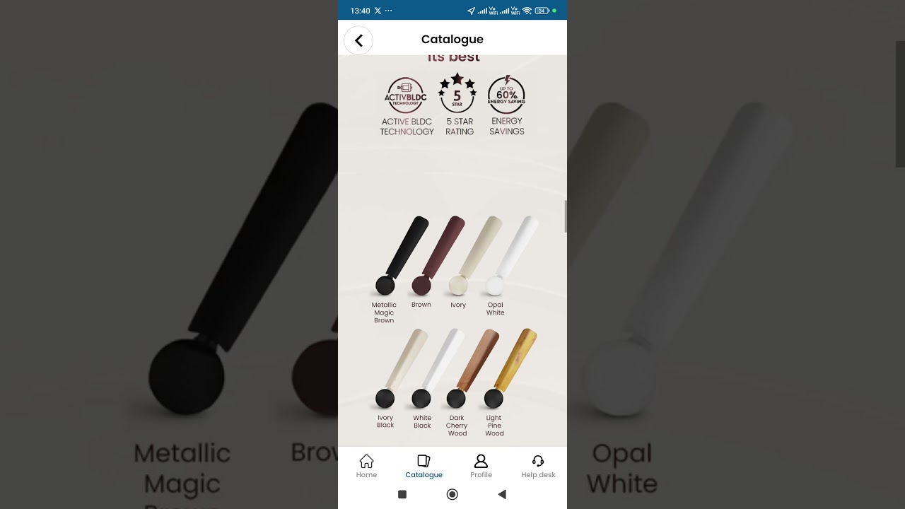 Crompton Energion Cookie BLDC Ceiling Fan Catalogue View