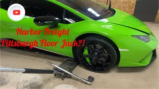 Watch me use my Harbor Freight floor jack on this Lamborghini Huracan Performante (Ceramic Coating)