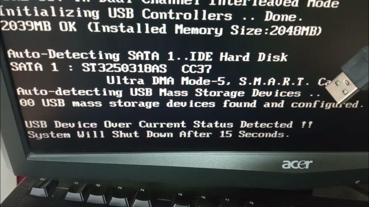 🪛 🔧 Usb device over current status detected !! system will shut down