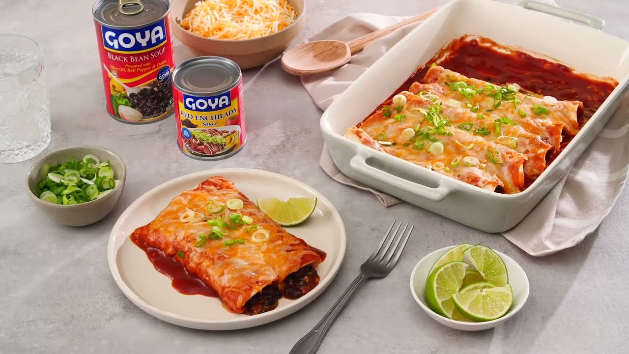 Vegetarian Black Bean Enchiladas