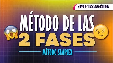 PROGRAMACIÓN LINEAL |  Método de las dos fases