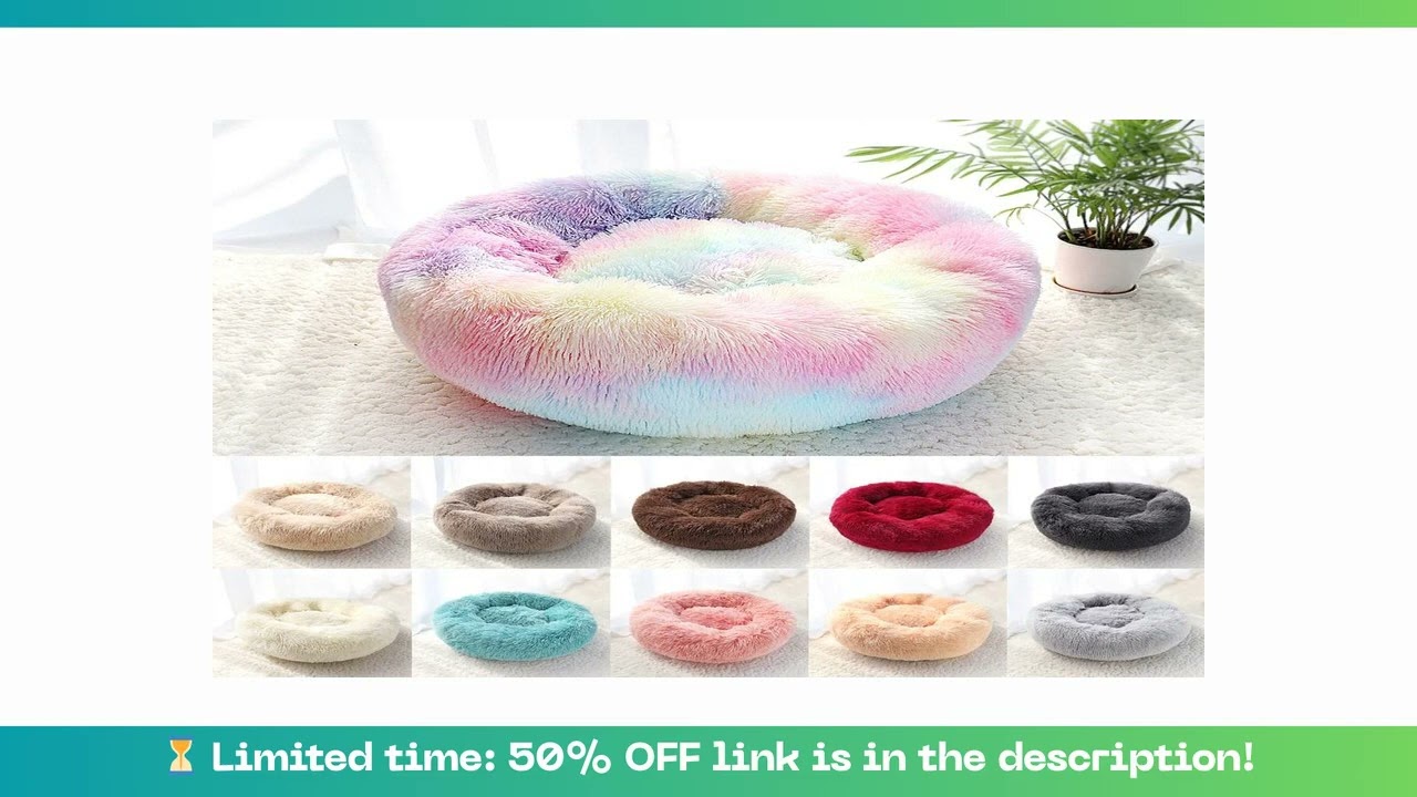 Best Seller Pet Dog Bed Warm Fleece Round Dog Kennel House Long Plush Winter Pets Dog Beds For Mediu