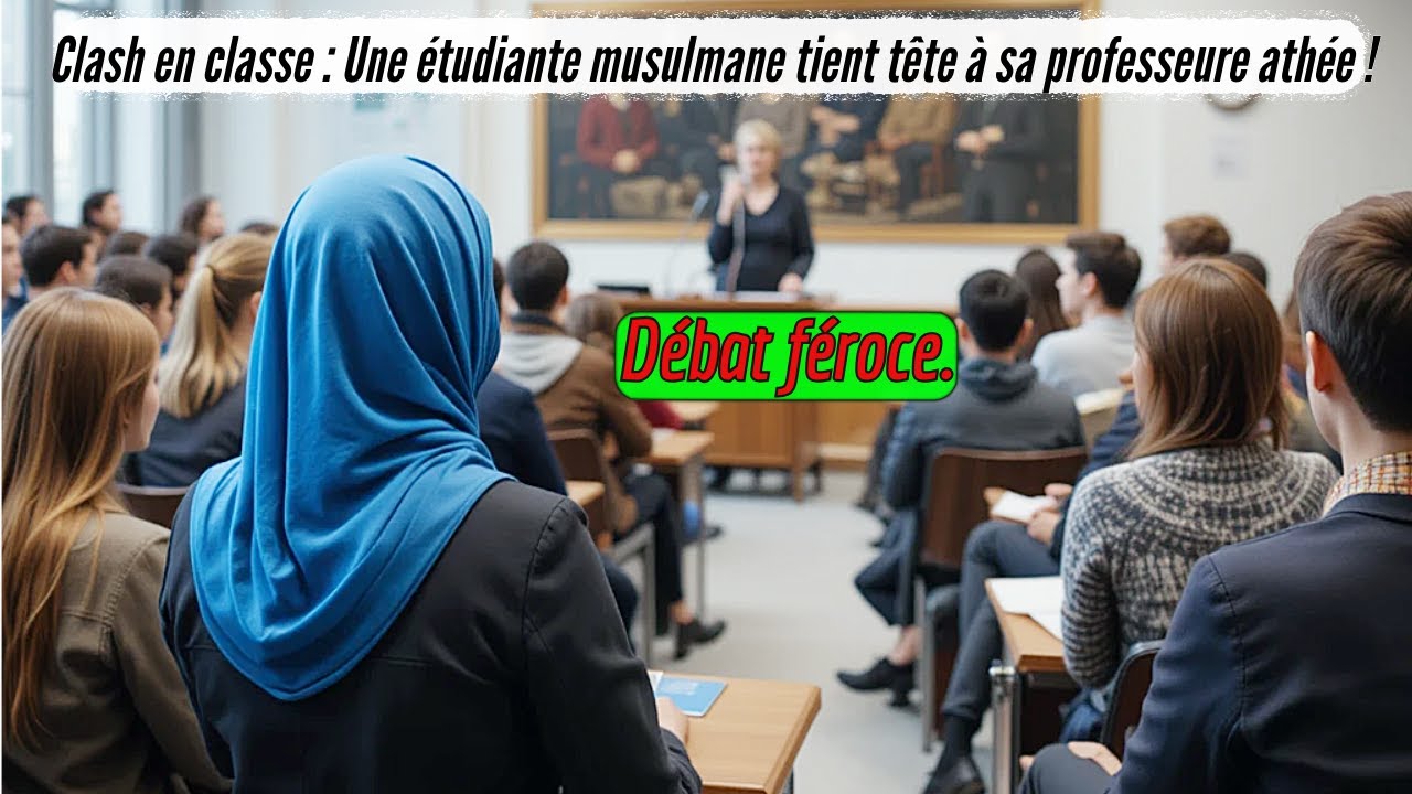 Une étudiante musulmane défie une professeure athée en plein cours !