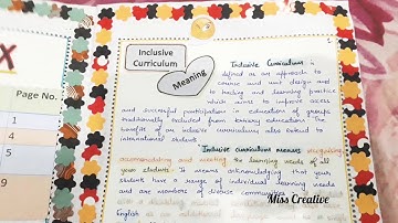 Inclusive Education Practical File|| B.Ed