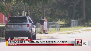3 teens hurt, 1 woman dies after shooting in Spring Lake