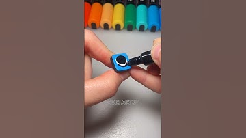 Drawing an OREO on my Keyboard with Posca Markers! ￼#shorts