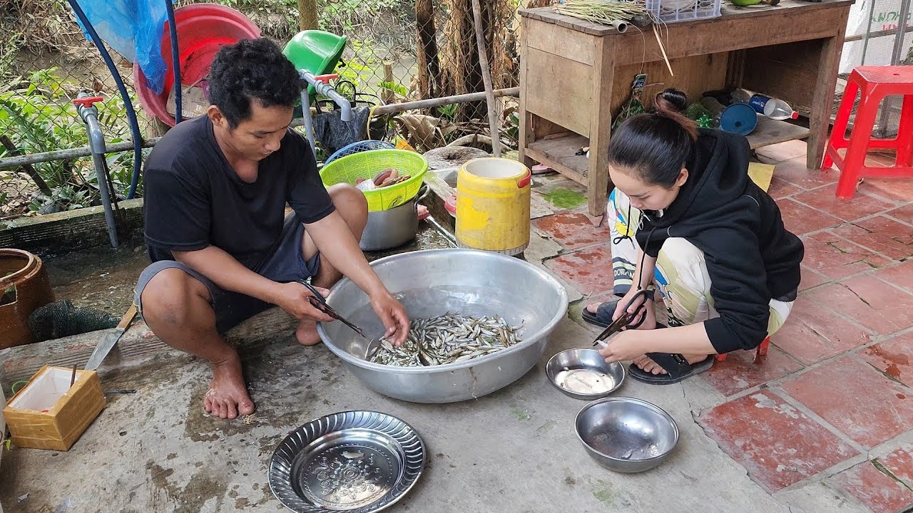 Bắt Được Mớ Cá Gia Đình Làm Sạch Chuẩn Bị Đi Bán Buổi Chợ Chiều | HLDT 964