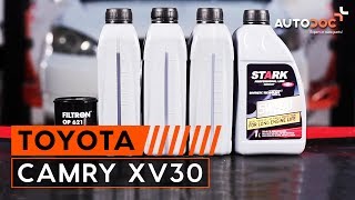 Cómo cambiar Filtro aceite TOYOTA CAMRY (MCV3_, ACV3_, _XV3_) - vídeo gratis en línea