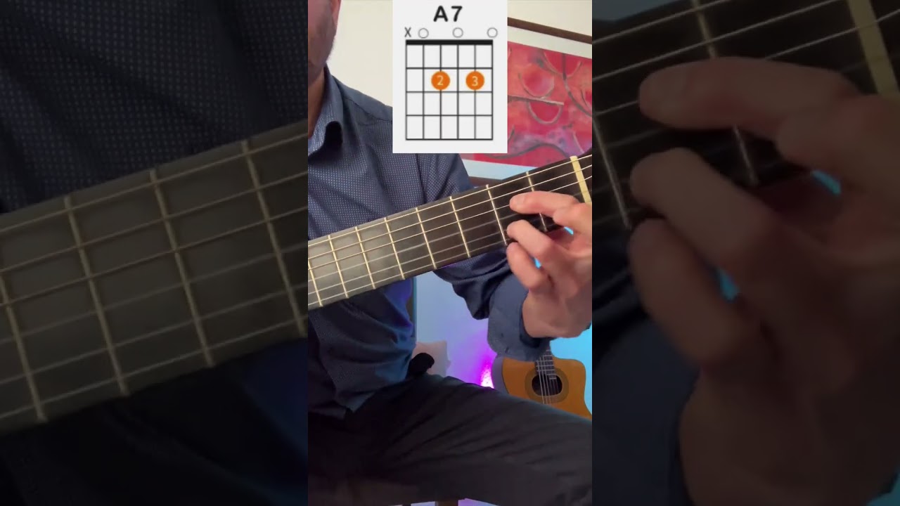 La 7: Acorde básico para guitarra