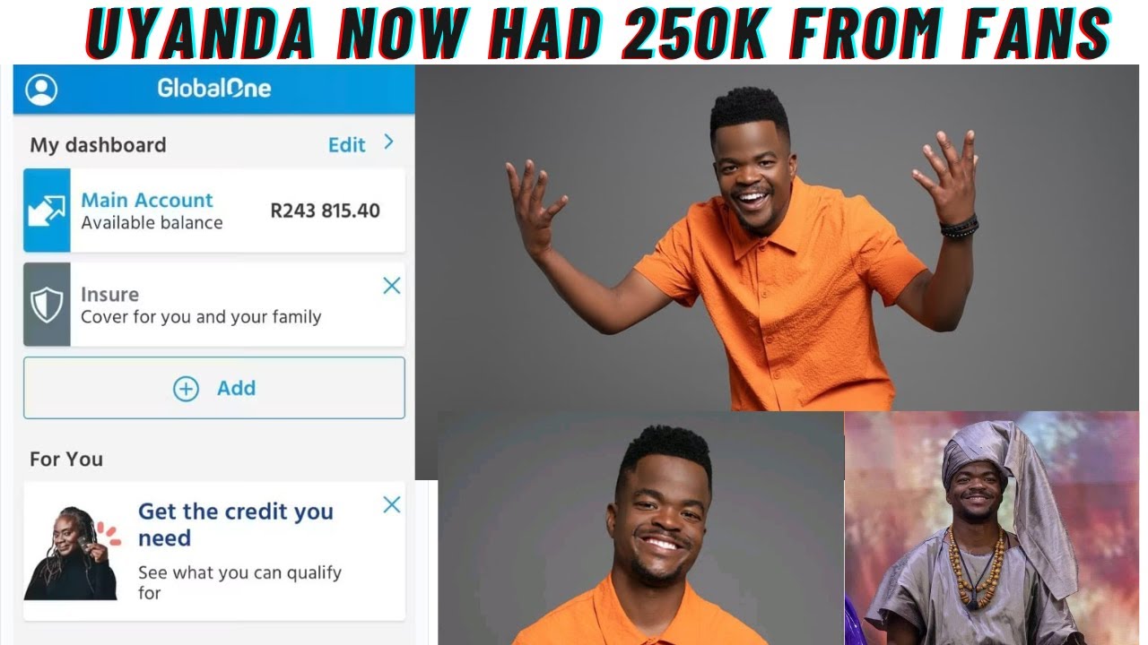 Unbelievable! Uyanda's Fans Have Raised Almost R250,000 For Him and ...