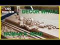 Decor with a woman's head. CNC woodworking.