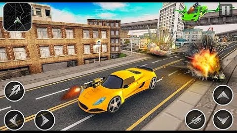 Amazing Flying Car Drive Part-1 | Robot Shooting Cars Android GamePlay | By Game Crazy