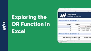 OR Function in Excel | Corporate Finance Institute by Corporate Finance Institute 428 views 1 month ago 5 minutes, 9 seconds