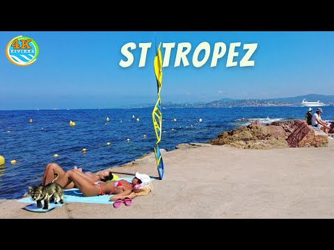 4k Beach Walk In Saint Tropez 💛 One of the Most Beautiful French