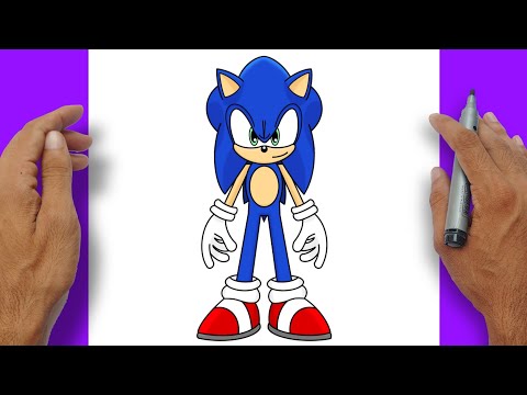 How to Draw SONIC THE HEDGEHOG Easy | Sonic 4