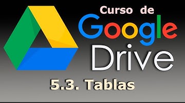 Curso de Google Drive. 5 3 Trabajar con tablas en documentos de Google.