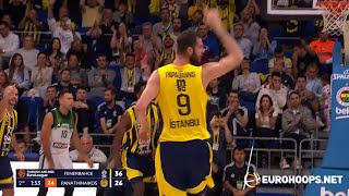 Fenerbahce - Panathinaikos 83-69 Giorgos Papagiannis 15 Points On 34 3Pt