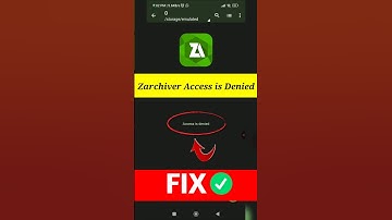 Zarchiver access is denied problem Fix  2025 | Access is denied Zarchiver problem solve #shorts