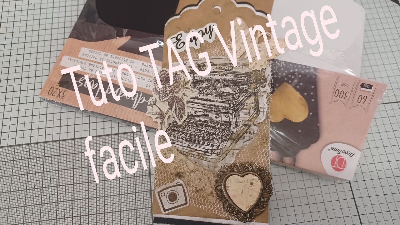 Comment faire un TAG Vintage facile/ avec les tag Action YouTube — free download