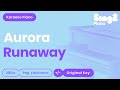 AURORA Runaway Piano Karaoke
