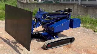 Rough Terrain Outdoor Glazing Robot with crawler tracks NOT wheels, the min  capacity is 1000kg- 2