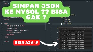 Daily Coding Tips : Nyimpan Json Tapi Pake Mysql Di Laravel ? Bisa Gaes gasskan