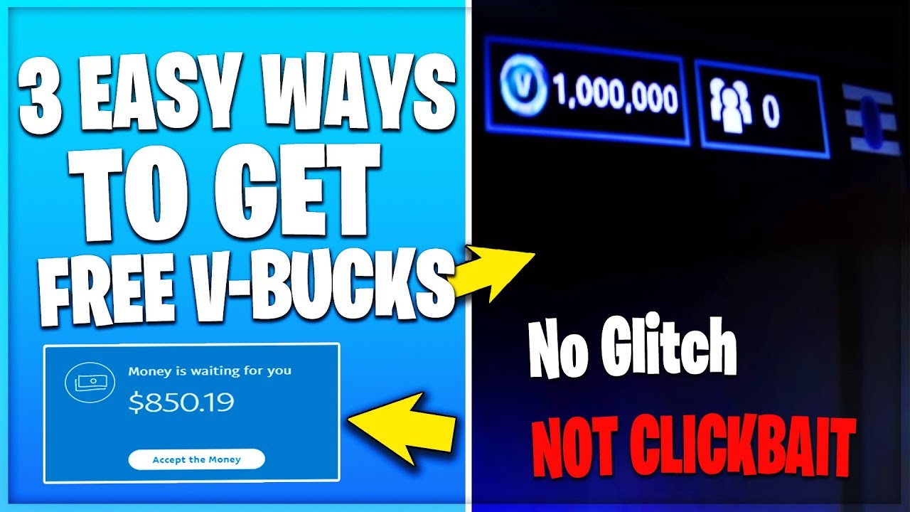 3 Easy Ways To Get Free V Bucks How To Get Free V Bucks In Season 9 Not A Glitch Video - 