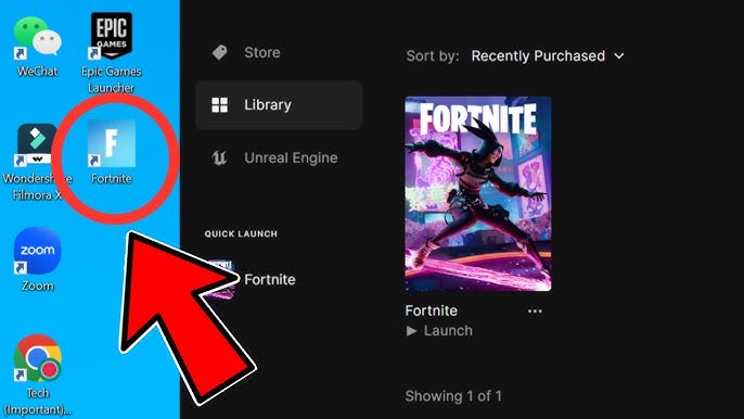 Can I install Fortnite in parts from the Epic Games launcher