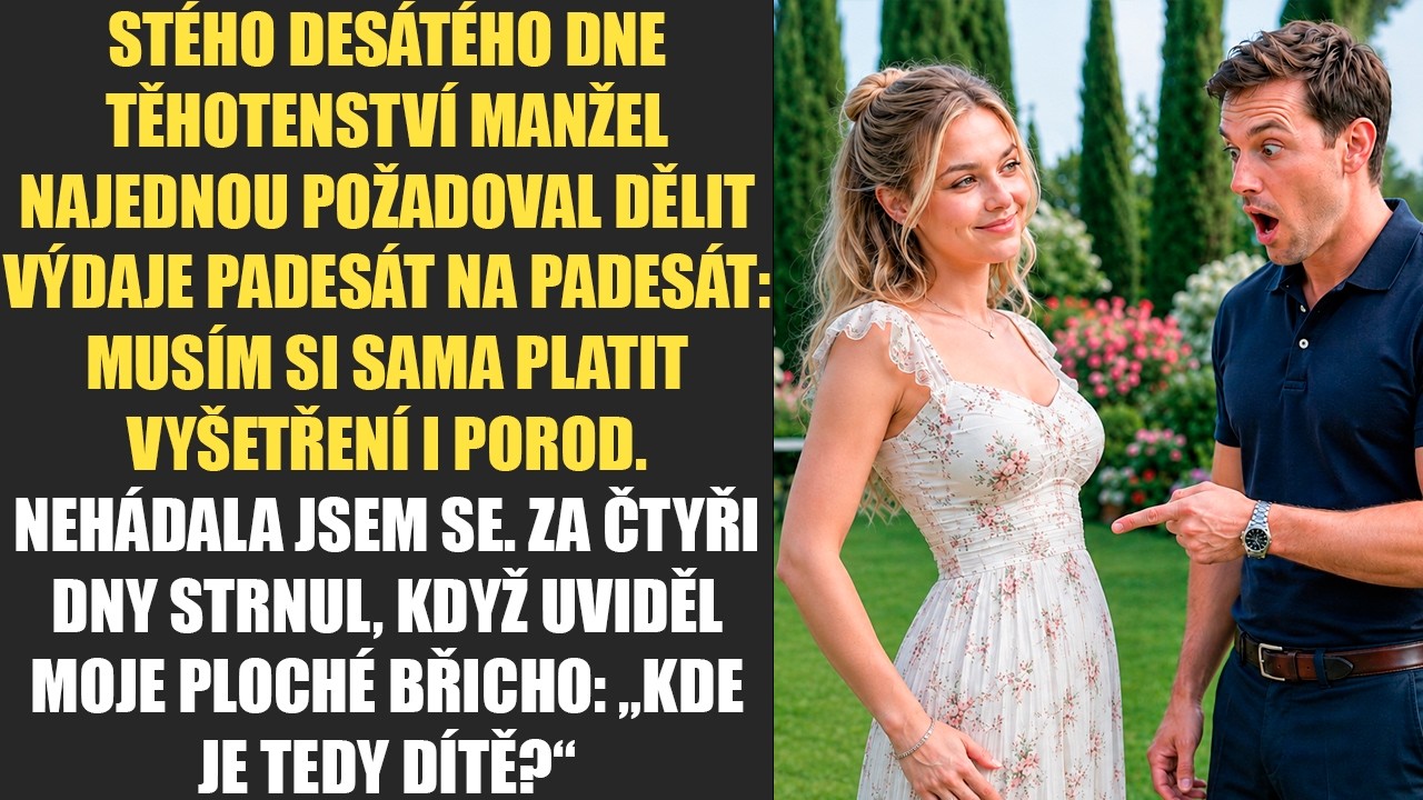 V den, kdy jsem mu řekla, že čekáme dítě, mi manžel poděkoval a šel spát. O čtyři měsíce později mi na stůl položil vytištěný papír. „Od této chvíle se všechny výdaje, včetně tvého těhotenství a...