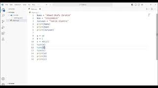 Tugas Algoritma Pemrograman  Aplikasi Python dengan teks editor 3332240131_Ahmed Dhafa Ibrahim