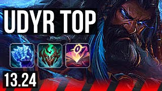 UDYR vs URGOT (TOP) | 7/1/7, 6 solo kills, Godlike, 400+ games | KR Grandmaster | 13.24