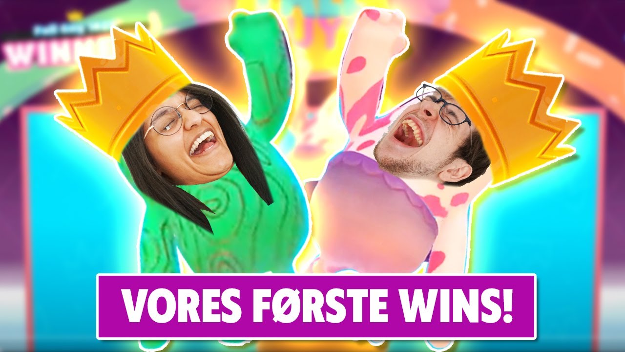 VORES FØRSTE WIN! I Fall Guys med RobinSamse